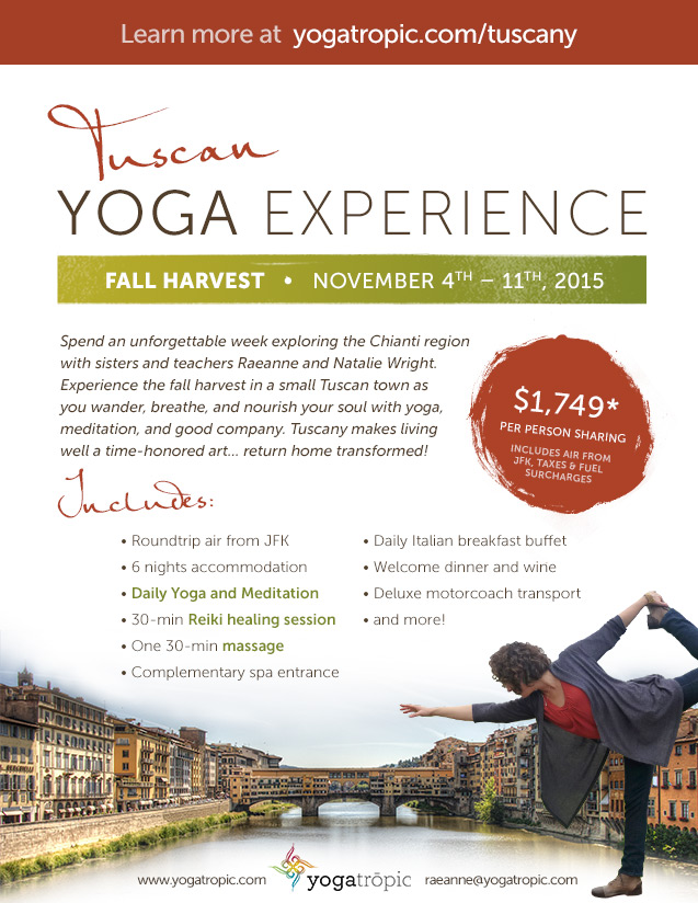 Yoga in Tuscany with Raeanne - 2015