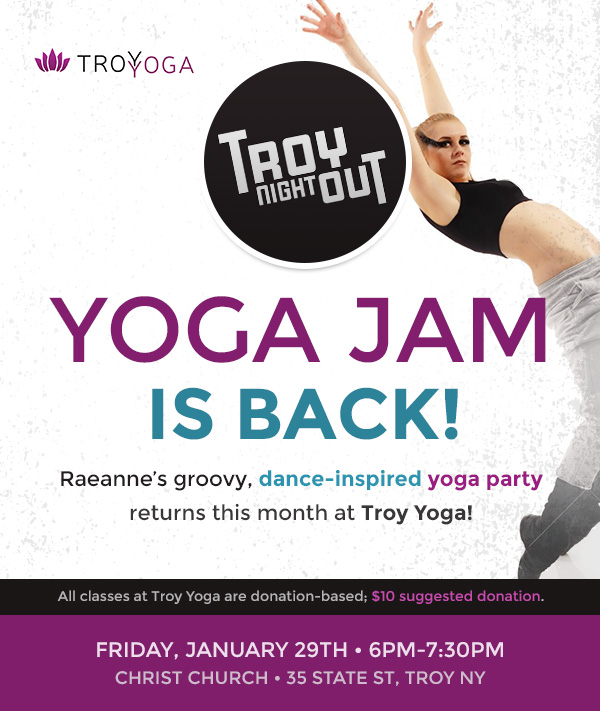 Troy Night Out Yoga Jam is back! January 2016